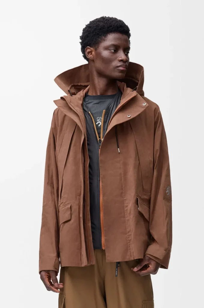Teknik pamuktan kısa parka Toffee