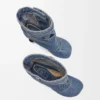 Toy Panta ayak bileği botu, yıkanmış denim Yıkanmış Denim
