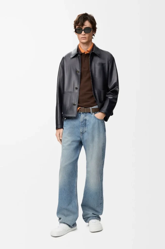 Vintage mavi denim kot pantolon