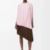 Viskon drape üst Pembe