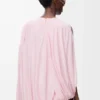 Viskon drape üst Pembe