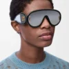 Wave mask güneş gözlüğü Siyah