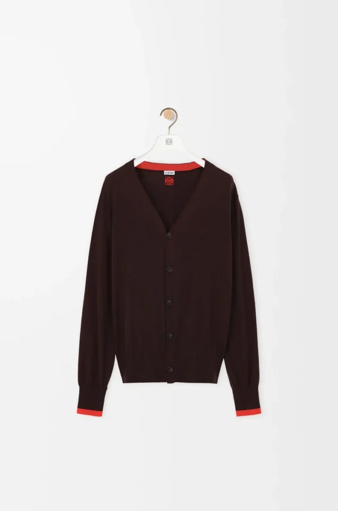 Yün hırka Kahverengi/Turuncu