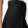 Yün ve ipek pantolon Siyah