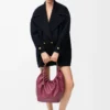 Yünlü çakıl rengi peacoat Midnight Blue