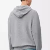 Yünlü kapüşonlu sweatshirt Açık gri melanj