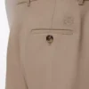 Yünlü sand rengi varil pantolon