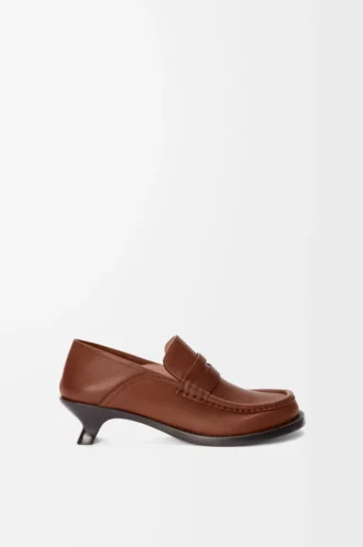 Yumuşak dana derisinden Campo loafer Rust