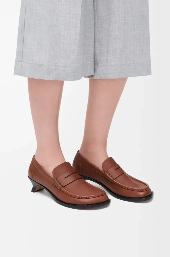 Yumuşak dana derisinden Campo loafer Rust