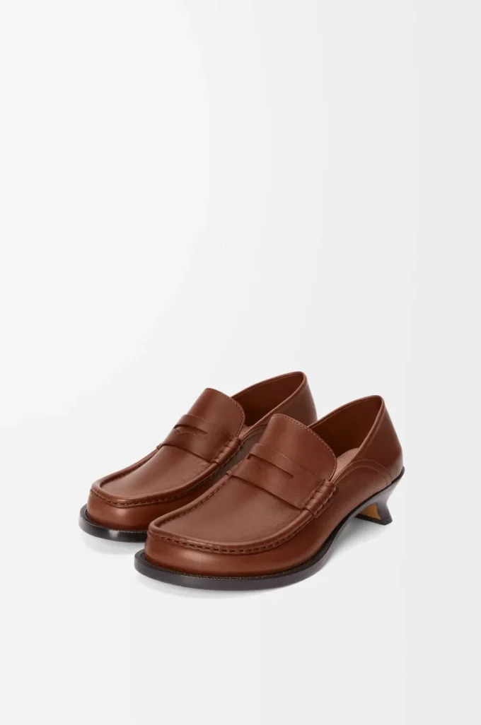 Yumuşak dana derisinden Campo loafer Rust