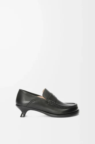Yumuşak dana derisinden Campo loafer Siyah