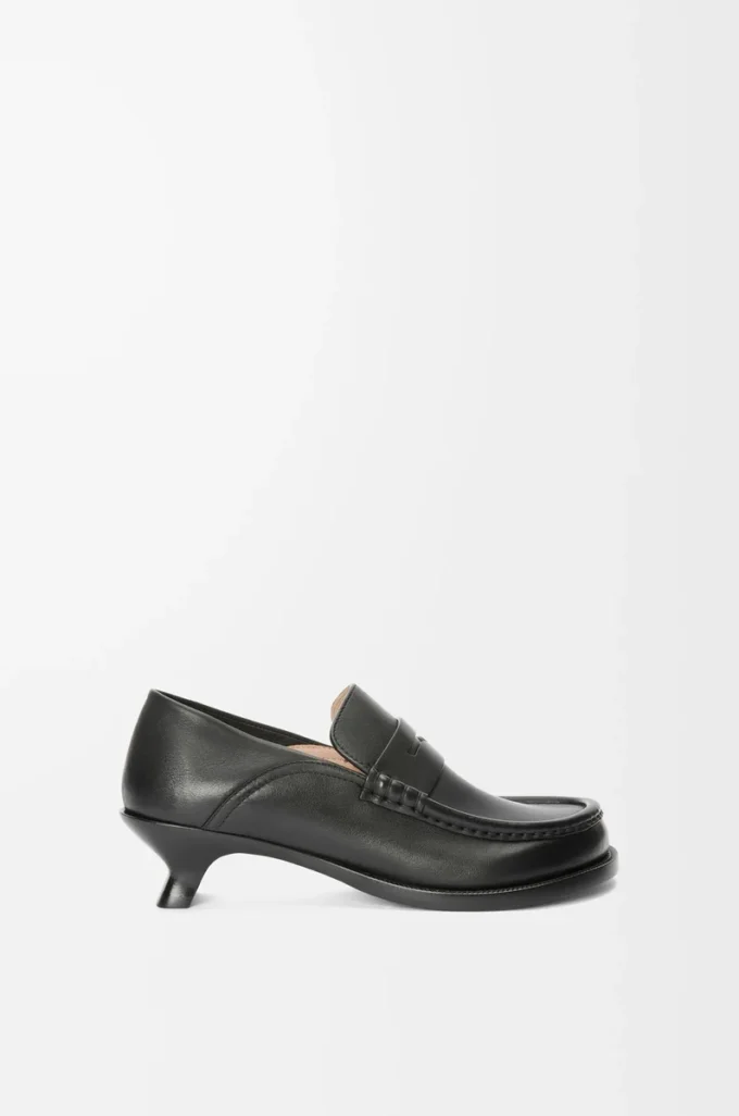 Yumuşak dana derisinden Campo loafer Siyah