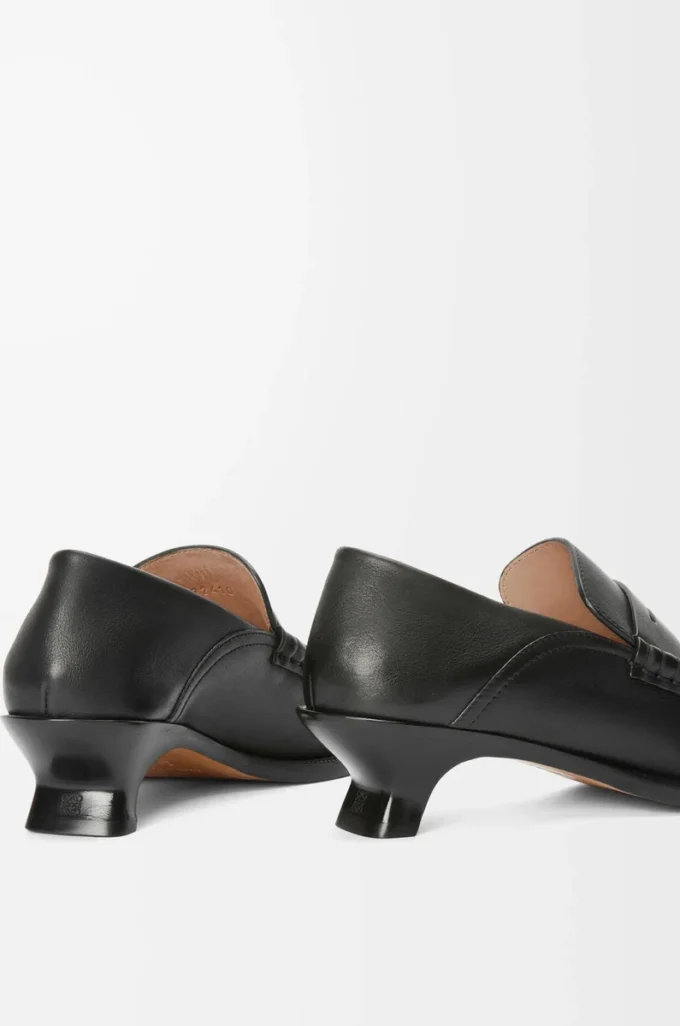 Yumuşak dana derisinden Campo loafer Siyah