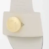 Yumuşak dana derisinden üretilmiş Pebble terlik, Sea Salt