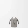 Yumuşak grenli dana derisinden Amazona 28 çanta Pearl Grey